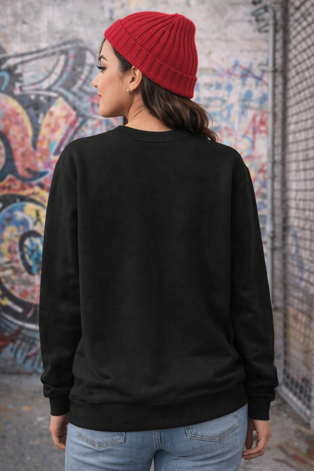 Stay Positive|Black Sweatshirt