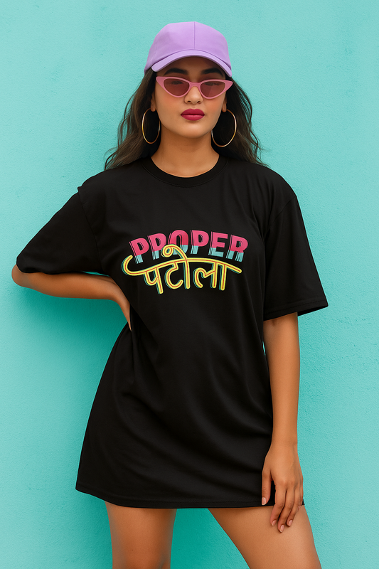Women’s Black oversized T-shirt